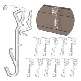 Valance Clips, 12Pcs 2.5 Inch Clear Horizontal Wood Blind Hidden Valance Clips Replacement for Hunter Douglas Blinds