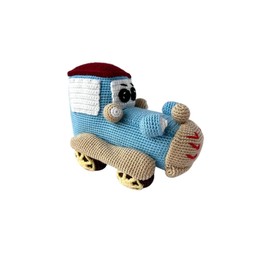 Ready to Sheep Handmade Crochet Classic Retro Car, Amigurumi Boy Car Toy