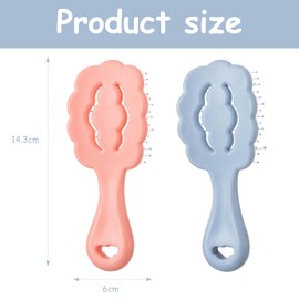 Cloud Shape Small Dog Grooming Brush 2 Pcs Puppy Brush for Small Dogs Suitable for Yorkshire Terrier Shih Tzu Maltese(Blue,Pink)