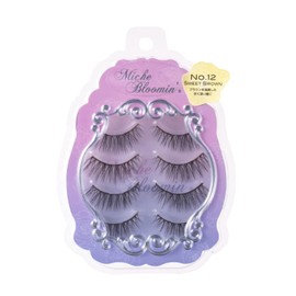 Wellness Beaute Missh Bloomin No.12 Sweet Brown 4 Pairs