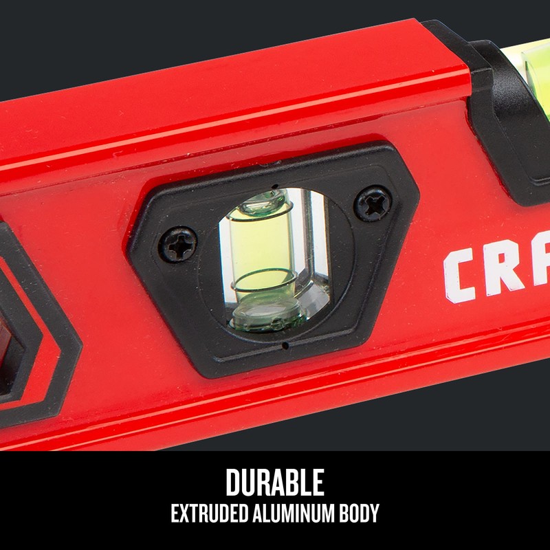 CRAFTSMAN Torpedo Level, 9 Inch, With Shock Absorbing End Caps