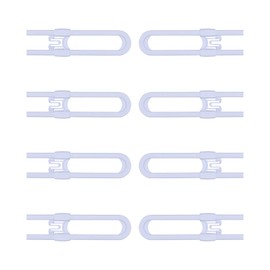 Sliding Cabinet Child Safety Locks - OKEFAN Baby Proofing Cabinet Lock Cupboard Latches for Kids on Closet Door Knobs Handles Pulls No Drill (8, White)