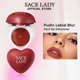 SACE LADY Lip Pudding en Tarro – Tinta Labial Mate Suave con Efecto Blur, Transfer-Proof, Textura Ligera Hidratante, Difuminable y Multiuso,P06 Sunset Orange