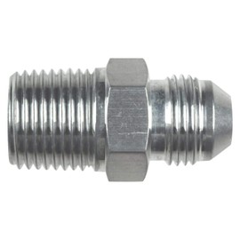 ICT Billet Straight -8AN Flare Male to 1/2"NPT Pipe Adapter Fitting 8 AN Bare Aluminum AN816-08-08A