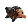 Guiro music percussion instruments wooden sound block animal croaking Pig