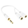 AKORD® Gold 3.5mm Headphone Splitter Jack Male to 2 Dual