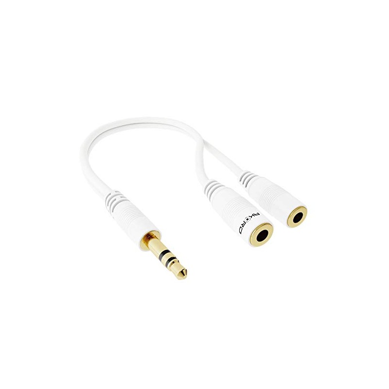 AKORD® Gold 3.5mm Headphone Splitter Jack Male to 2 Dual