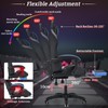 Gaming Chair Massage with LED Lights and Ergonomic Computer Gaming