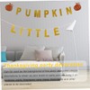 jojofuny 1set Thanksgiving Little Pumpkin Banner Glittery Bunting Photo Prop