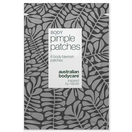 Body Pimple Patches (6 pcs) – Fights body blemishes and redness. With salicylic acid, soothing green tea extract, and hydrating hyaluronic acid