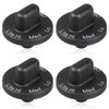 Reyhoar 4 Pcs 71001641 Cooktop Burner Knob, Range Burner Control
