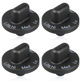 Reyhoar 4 Pcs 71001641 Cooktop Burner Knob, Range Burner Control Knob Fit for Jenn Air Downdraft Cooktop/Range/Stove