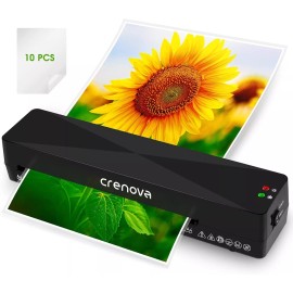 ‎Crenova Crenova A4 Laminator Machine 9 Inch  Thermal & Cold Fast Warm