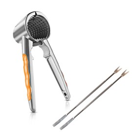 Miocololy Walnut Cracker Tool, Pecan Cracker Nut Cracke for All Nuts with 2 Picks