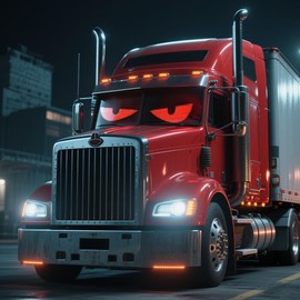 Devil Eyes Light for Car & Truck Windshield | 52.3x7.5in Programmable Flex, APP Custom/DIY, Animated Car Decor