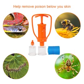 Ahier Venom Extractor, Snake Bite Kit, Camping, Hiking and Backpacking First Aid Supplies, Bite Extractor Kit, Equipped with Cardiopulmonary Resuscitation Mask