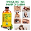 Seven Minerals New 16 fl oz Glass Bottle Castor Oil