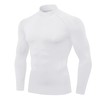 Queerier Men's Turtleneck Compression Shirts Long Sleeve Mock Thermal Base