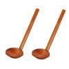 Vastsea Pack of 2 Wooden Soup Ladles, Ladles Made of