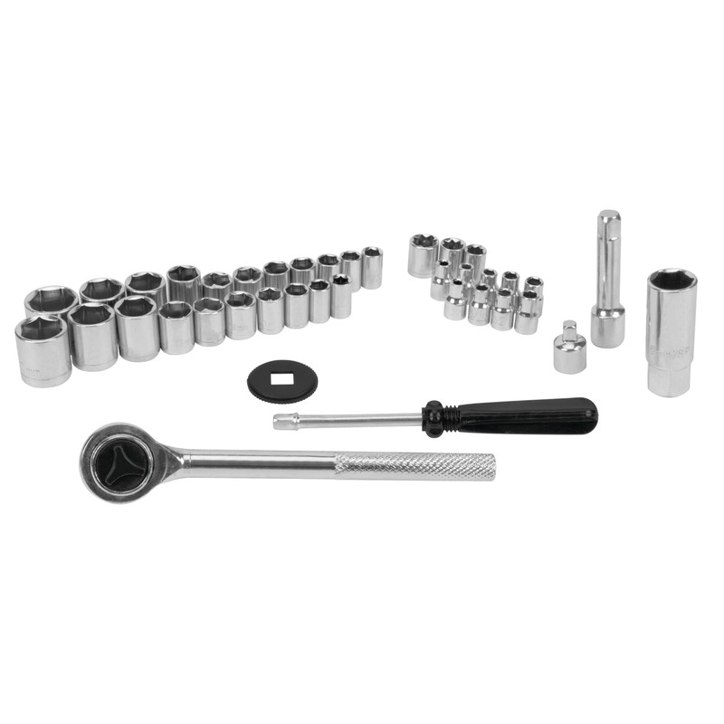 Performance Tool W1173 SAE/Metric 40-Piece SAE and Metric Socket Set,