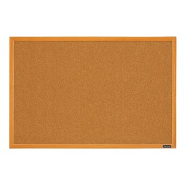 Pizarrón De Corcho Medio Quartet 85223b Marco Madera 60x90cm