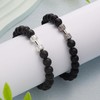 Pulsera de para Hombre y Mujer,Brazalete de Roca Volcánica,Lava Rock