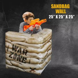 NINOSTAR Pack of 4 Combat Battlefield Inflatables, Compatible with Nerf, Laser tag