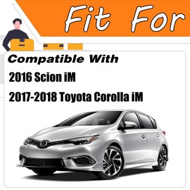 LEVANLIGHT Fog Lights Clear Lens For 2016 Scion iM/ 2017-2018 Toyota Corolla iM | H11 12V 55W Halogen Bulb Front Driving Lamps |Switch and Wiring Kit |81220-06070;81220-0D041 (Clear Lens)