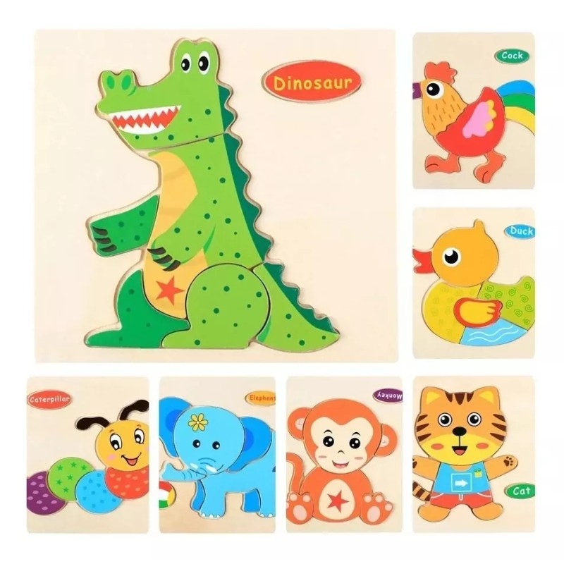 MT 24rompecabezas Figuras Surtidas Para Niños,juguete Educativo