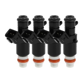 HOPESPANNER No.16450RNAA01 Fuel Injector for Honda Civic 1.8 2006-2011 Flow Match Black Fuel Nozzle 4 Pcs