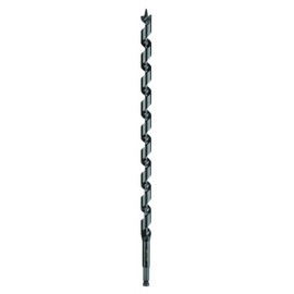 WoodOwl 08810 13/16” x 18” Deep Cut Utility Auger Bit Single Flute Spurred PTFE Coated 7/16” Quick Change Shank HRC 58