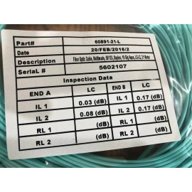 Control Cable 10Gb OM3 LC-LC 50/125 Multimode Duplex Fiber Optic Cable - 21 Meter
