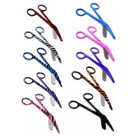 A2Z SCILAB Gift Stocking Filler ForNurse Medical Doctor Pattern Bandage Scissors 5.5",10pcs