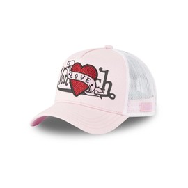 Von Dutch Men's and Women's Cap, Adjustable Trucker Cap, Pink, One size