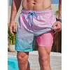 2 Pack: Men's 7" Swim Trunks with Compression Liner, Quick