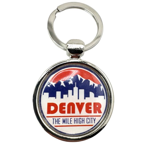 Westmon Works Denver Keychain Metal Key Ring Colorado Souvenir with