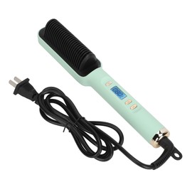 Negative Ion Hair Straightener Styling Comb Adjustable Even Heating Straightening Comb for Home Hair Salon