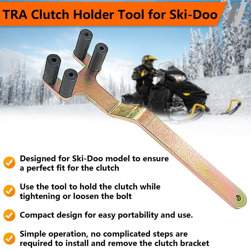 BIGLKNM TRA Clutch Holder Tool for Ski-Doo 2003 and Newer