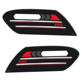 Resin Bike Motorcycle 3D Stickers Compatible with Triumph Trident 660 2021-2023. Tank Side Protector Protections from Impact and Scratches. Resin Stickers - Made in Italy