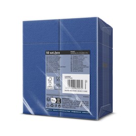 PAW - Softpoint Cutlery Napkins (32 x 38 cm 1/8 Cutlery Bag) | Pack of 50 | Perfect for Pubs, Hotels or Cafes | Napkin Pockets for Cutlery | Navy Blue