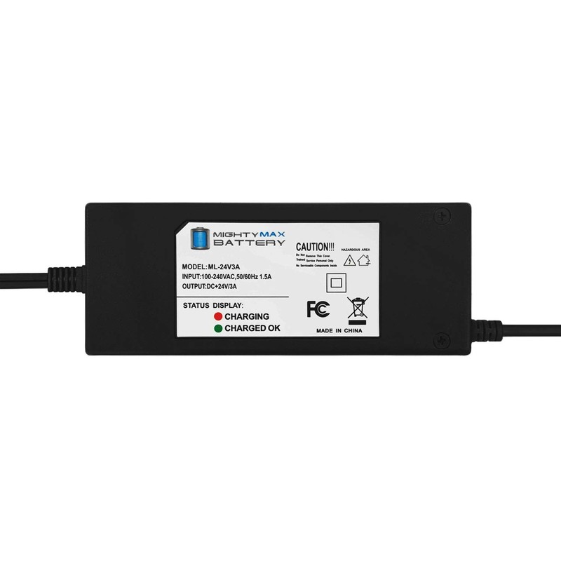 Mighty Max Battery 24 Volt 3 Amp Wheelchair Battery Charger