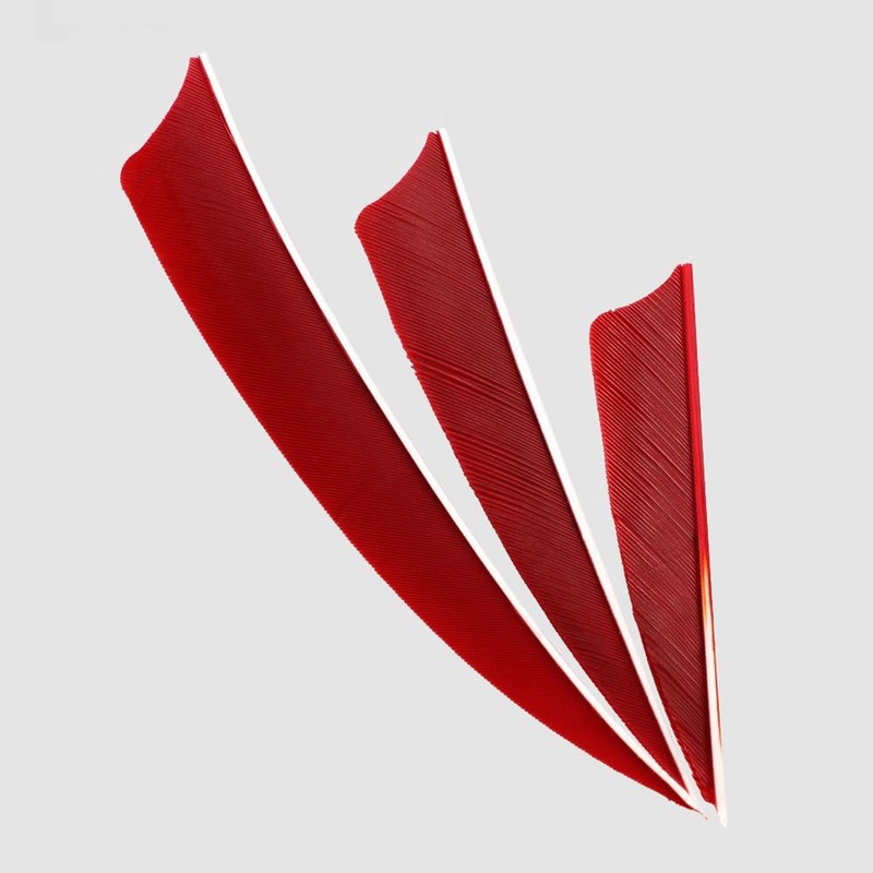Sarini 3 Inch Simulated Shield Shape Arrow-Feather,Hunting Fletches Arrow Wing