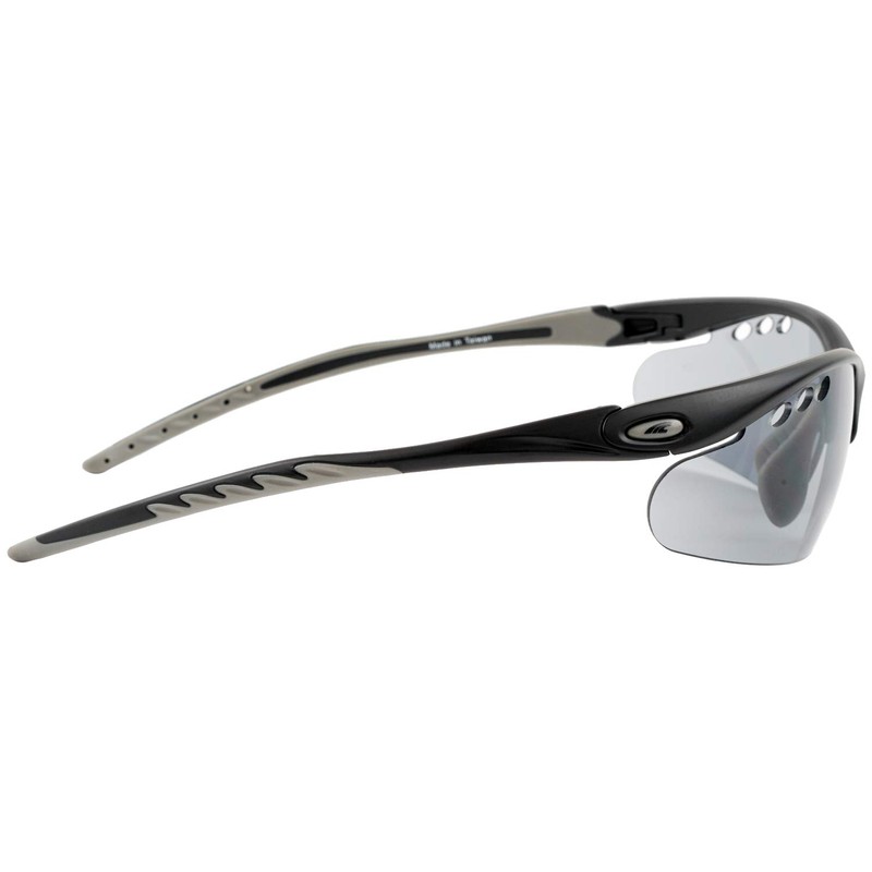 L-Balance Eyes LBR-325-4 Men's Sports Sunglasses, Lightweight, Elastic Frame, Black