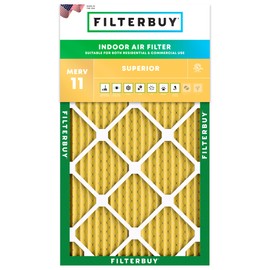 Filterbuy 13x21.5x1 Air Filter MERV 11 Allergen Defense (1-Pack), Pleated HVAC AC Furnace Air Filters Replacement (Actual Size: 12.88 x 21.50 x 0.75 Inches)