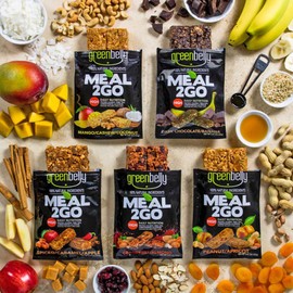 Greenbelly Backpacking Meals - Backpacking Food, Appalachian Trail Food Bars, Ultralight, Non-Cook, High-Calorie, Gluten-Free, Ready-to-Eat, All Natural Meal Bars (Dark Chocolate, 5 Meals)