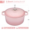 VORRINGARD Enameled Cast Iron Dutch Oven Pot with Lid, for