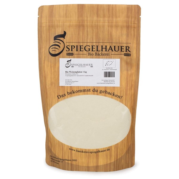 Bäckerei Spiegelhauer Bio Weizengluten Pulver 1 kg EU Anbau Weizenprotein