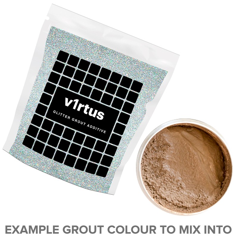 Glitter for Grout Silver Additive Tile Grouting Bathroom Sparkly Hemway