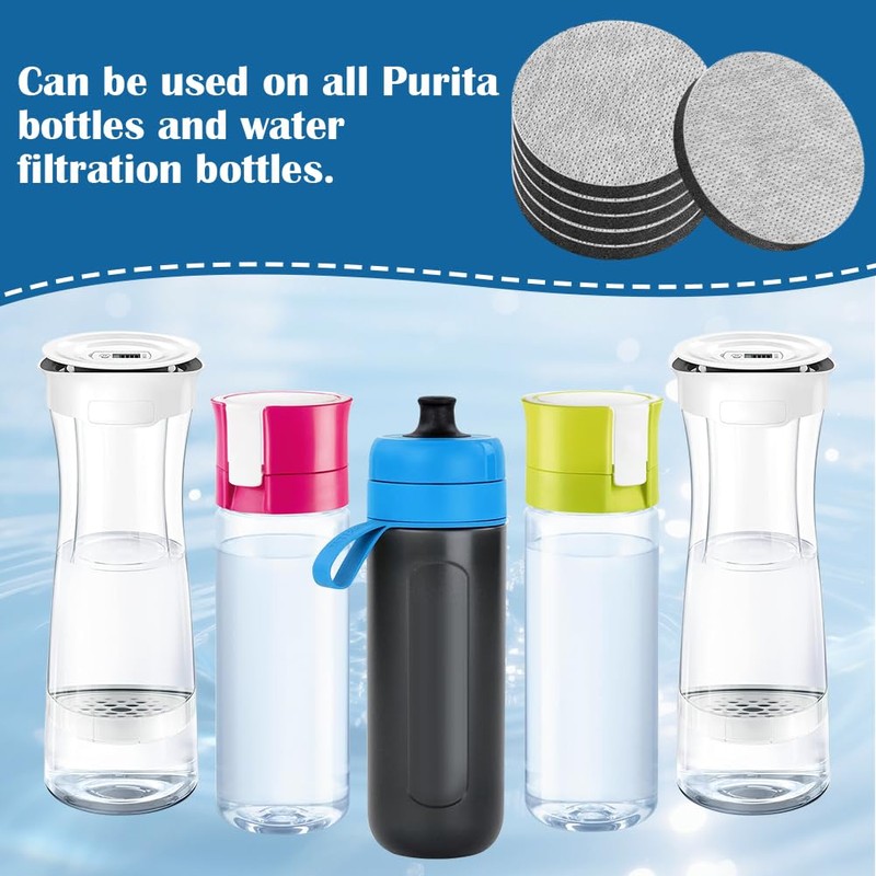 OFFCUP 6 Pack MicroDisc Replacement Filter Discs for Brita Fill