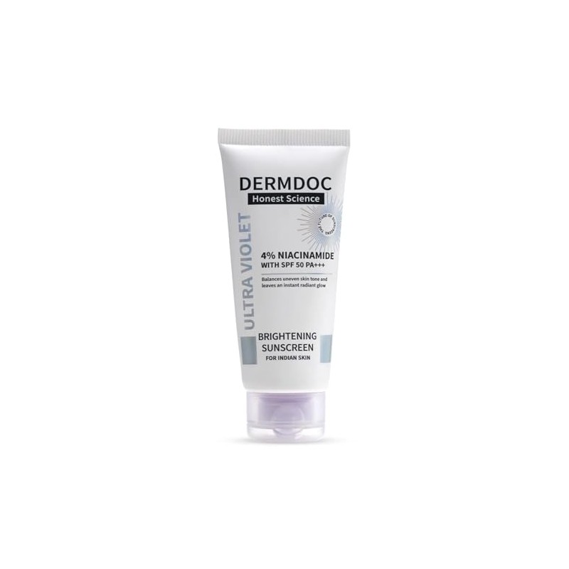 DERMDOC 4% Niacinamide Brightening Sunscreen with SPF 50 Sun Protection